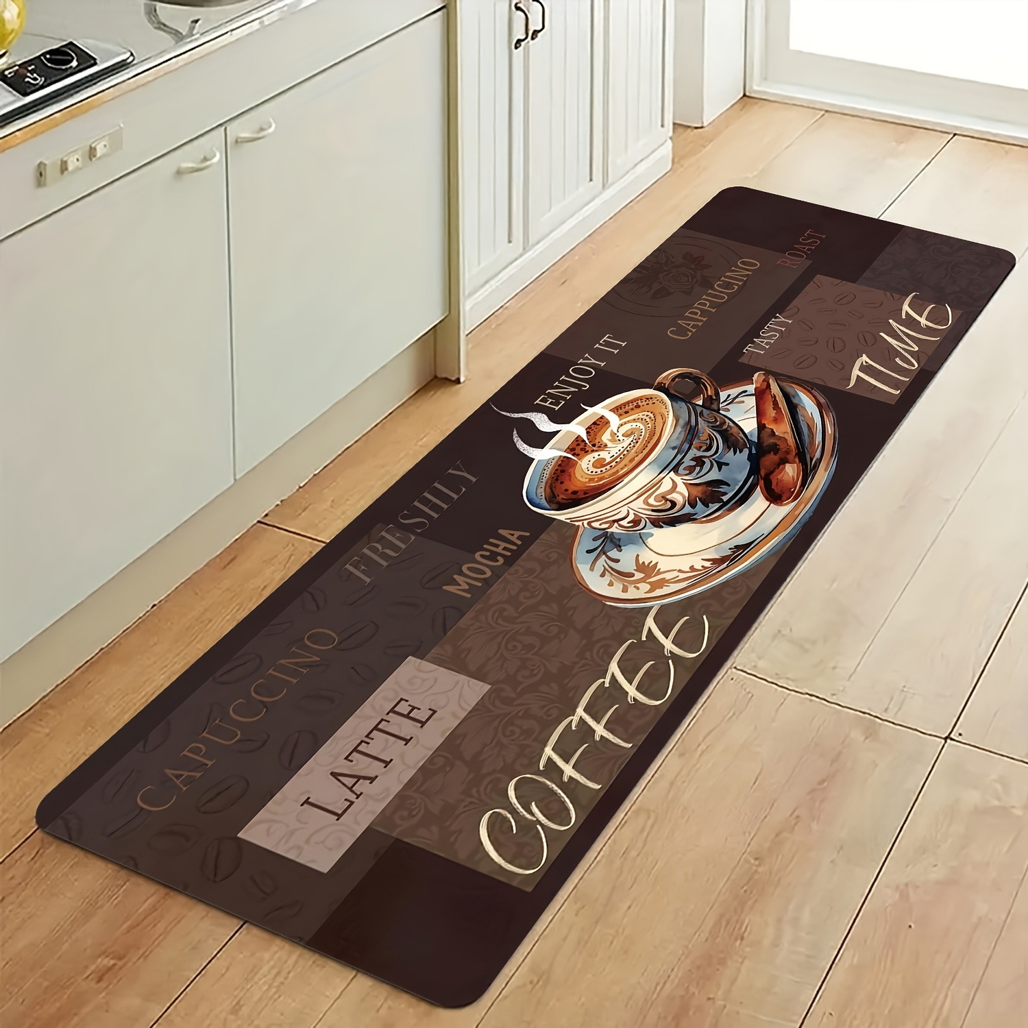 Home Bathroom Break - 1PC Coffee Break Delight Kitchen Rug