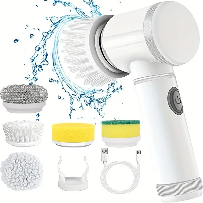 Home Bathroom Cleaner - 2025 Cordless Electric Spin Scrubber with