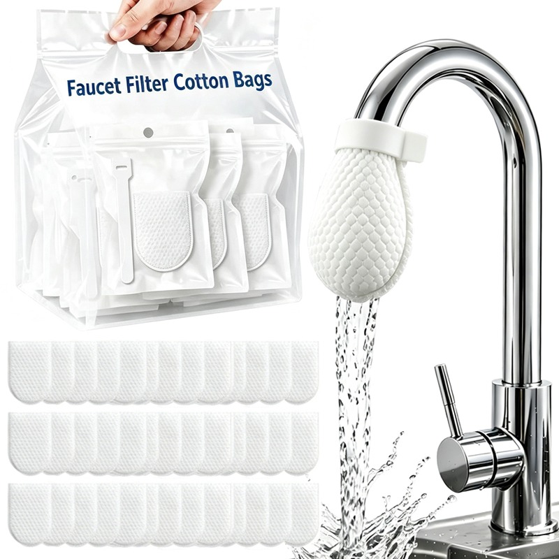 Home Bathroom Water Filter - 300/30x Faucet Filter Cotton Bags With