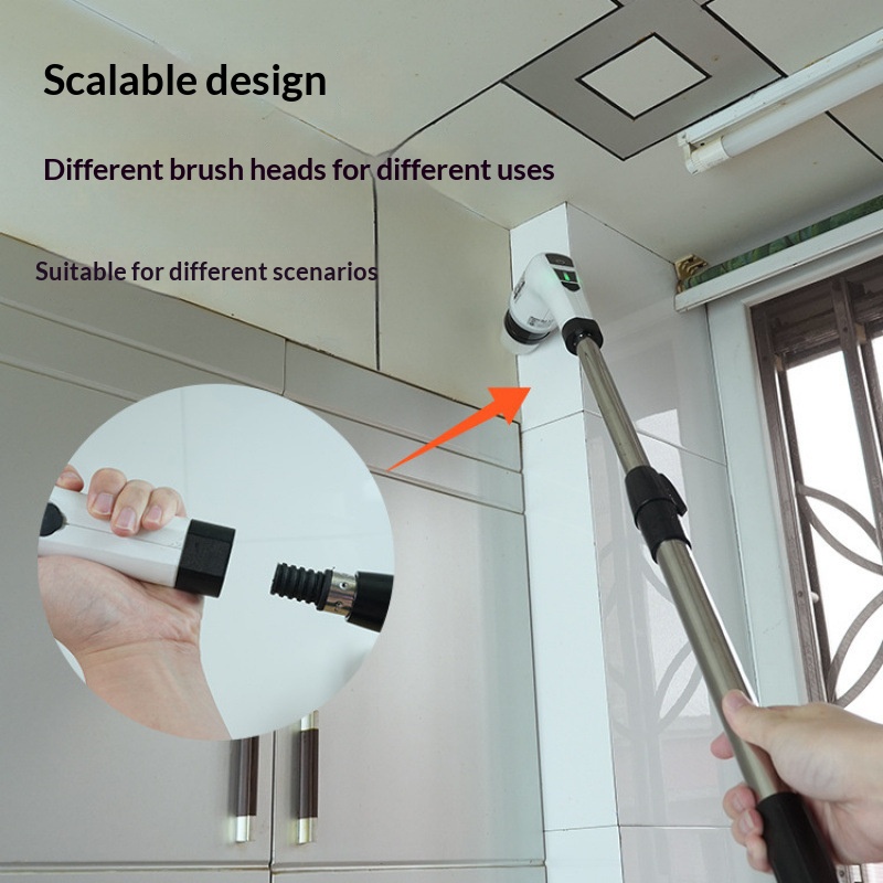 Home Bathroom Cleaner - HOMEFISH Cordless Spin Scrubber Electric Cleaning