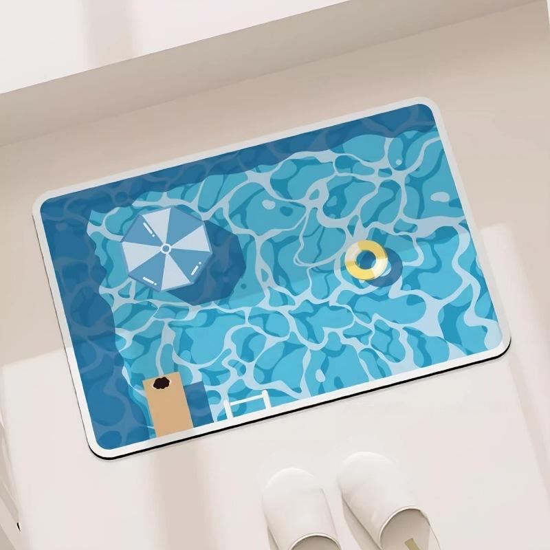 Jet Home Bathroom Mats - Rubber Bathroom Anti Slip Floor Mat