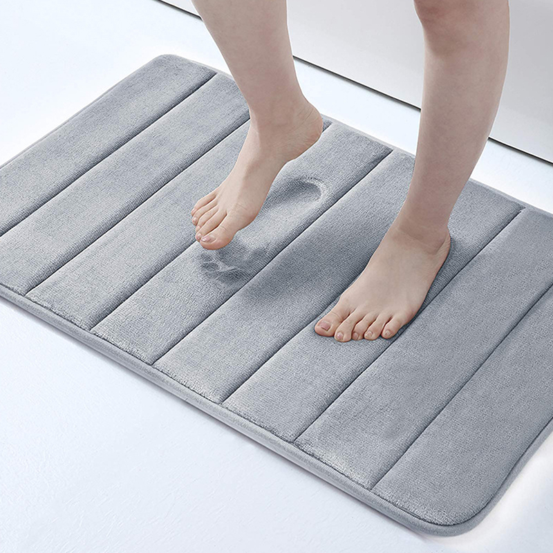 Jet Home Bathroom Mats - 60x40cm Bathroom Thickened Anti-skid Mat Quick