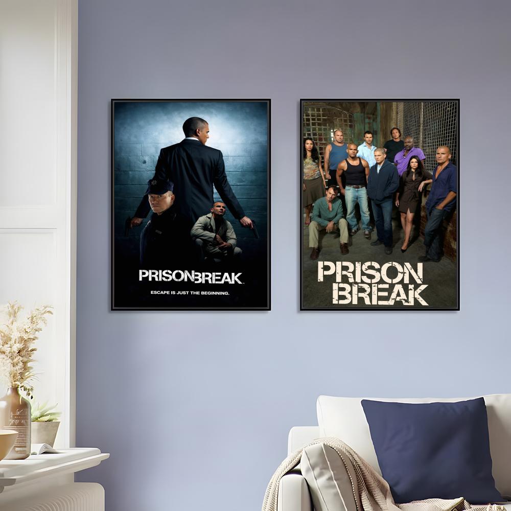 Home Bathroom Break - Prison Break Painting Calligraphy Canvas Painting