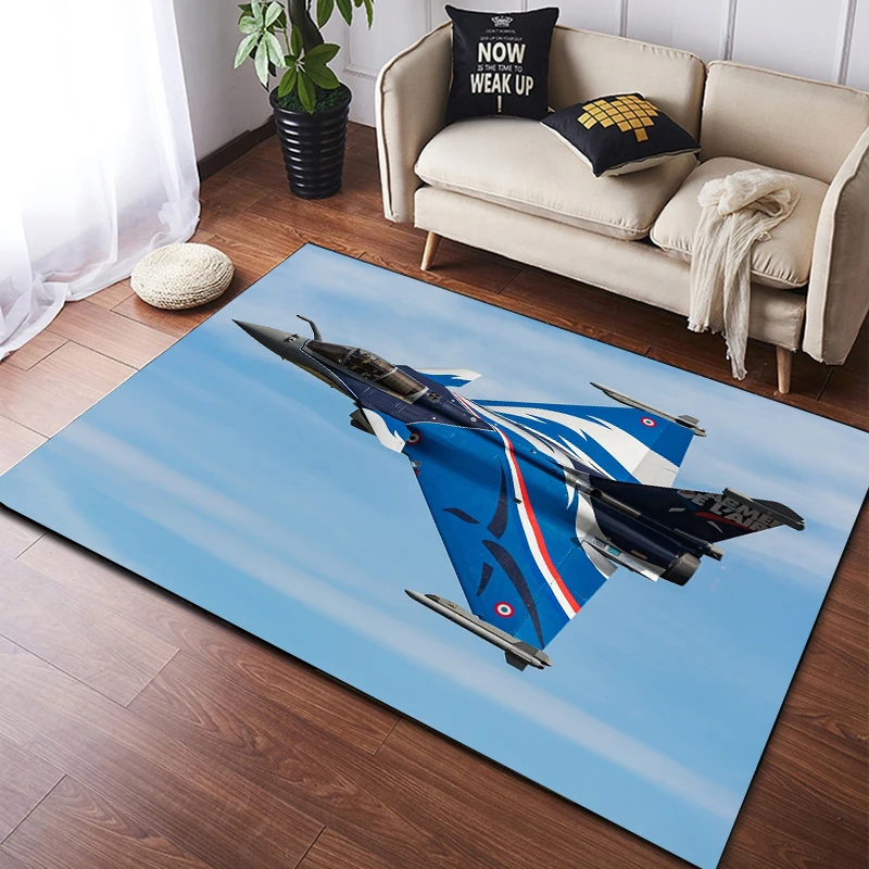 Jet Home Bathroom Mats - Rafale Fighter Jet Non-Slip Carpet Mat