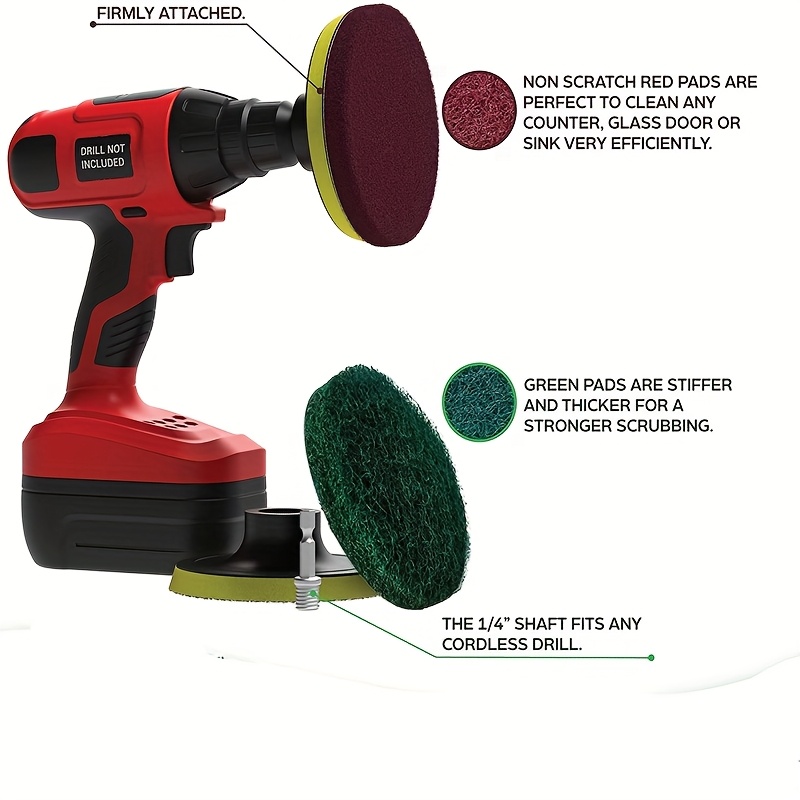 Car Electric Drill Brush Kit E - огляд і ціна Home Bathroom Cleaner