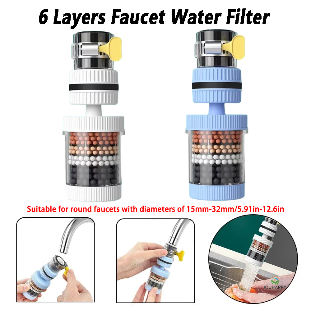 Universal Shower Faucet 6 Laye - огляд і ціна Home Bathroom Water Filter