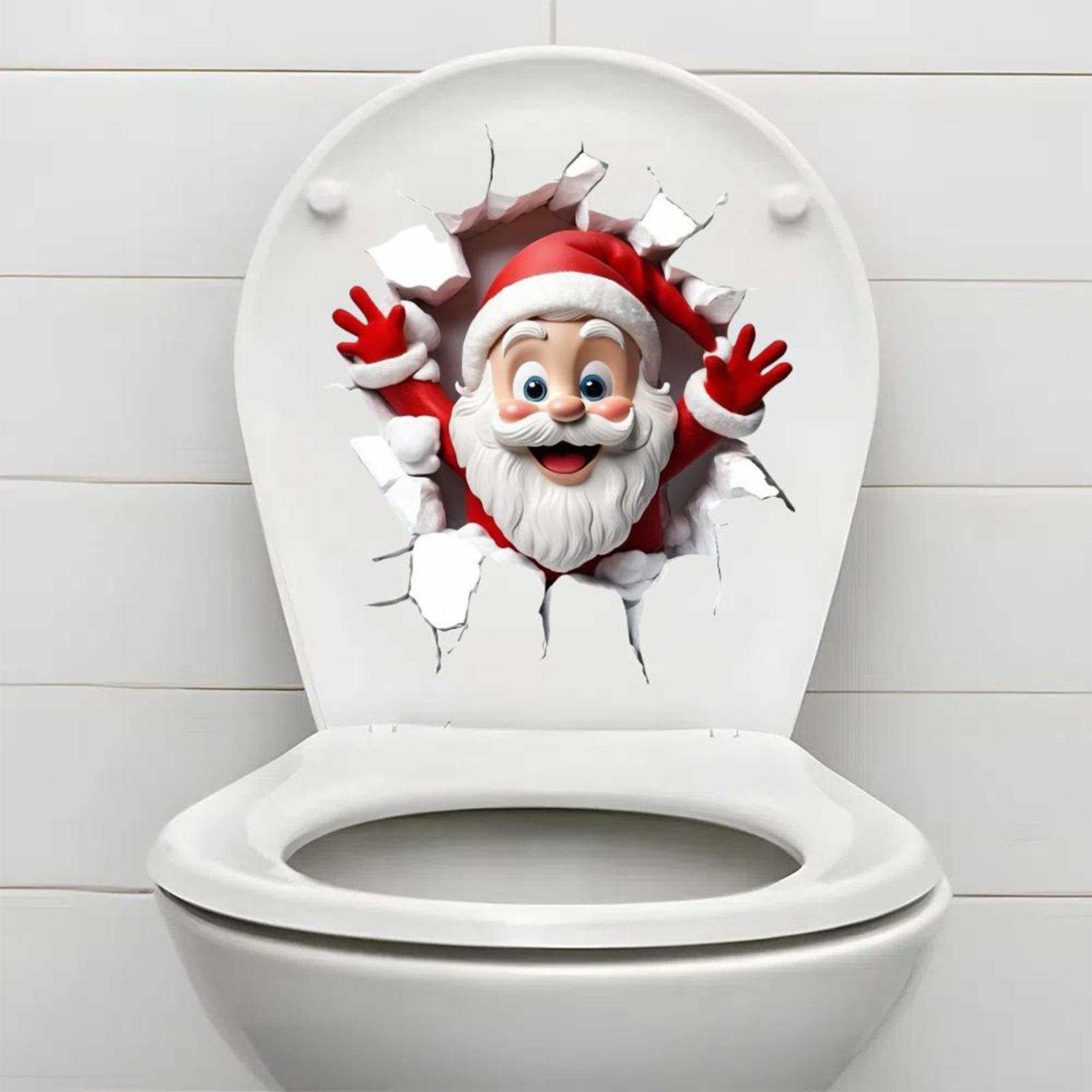 Christmas Toilet Seat Sticker  - огляд і ціна Home Bathroom Break