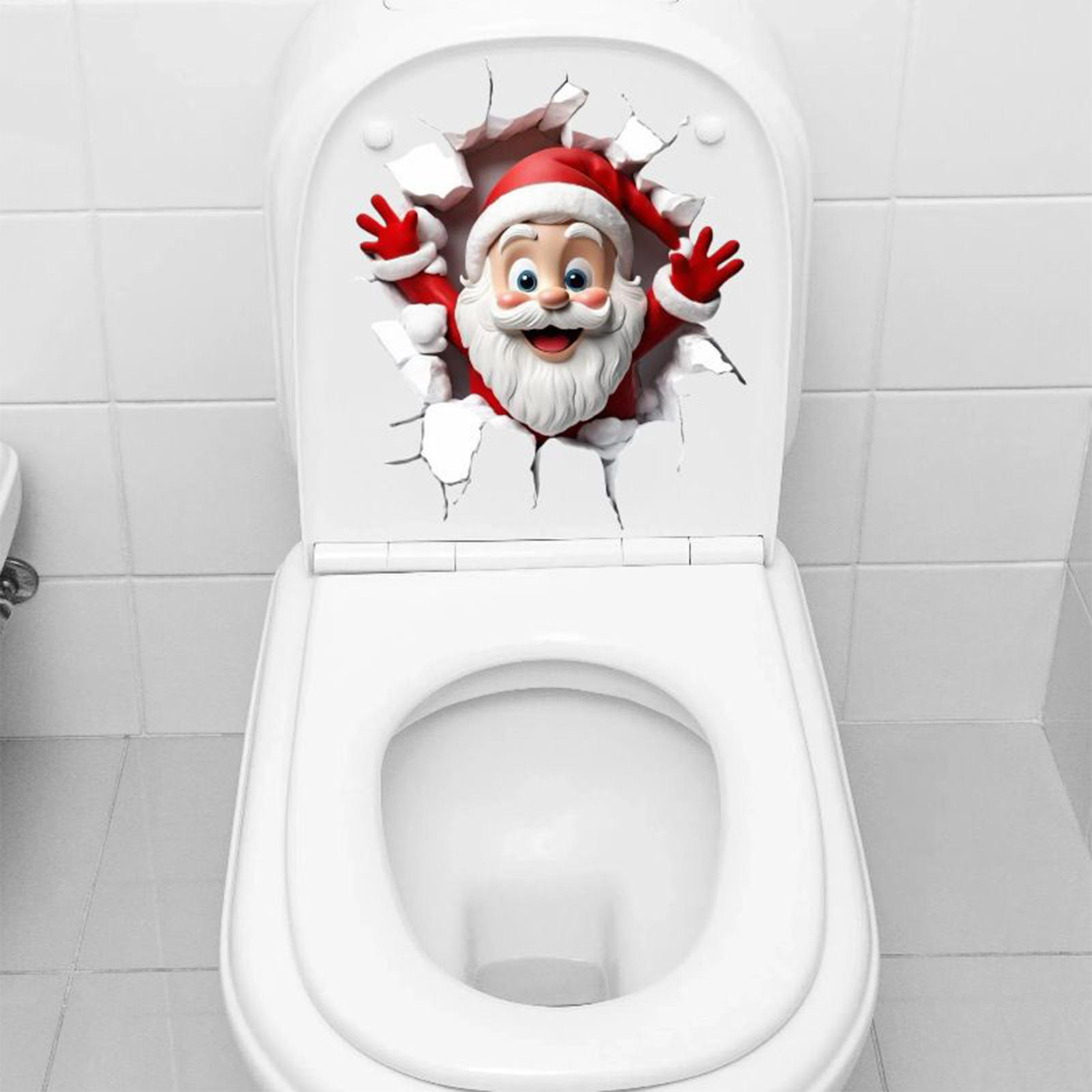 Christmas Toilet Seat Sticker  - огляд і ціна Home Bathroom Break
