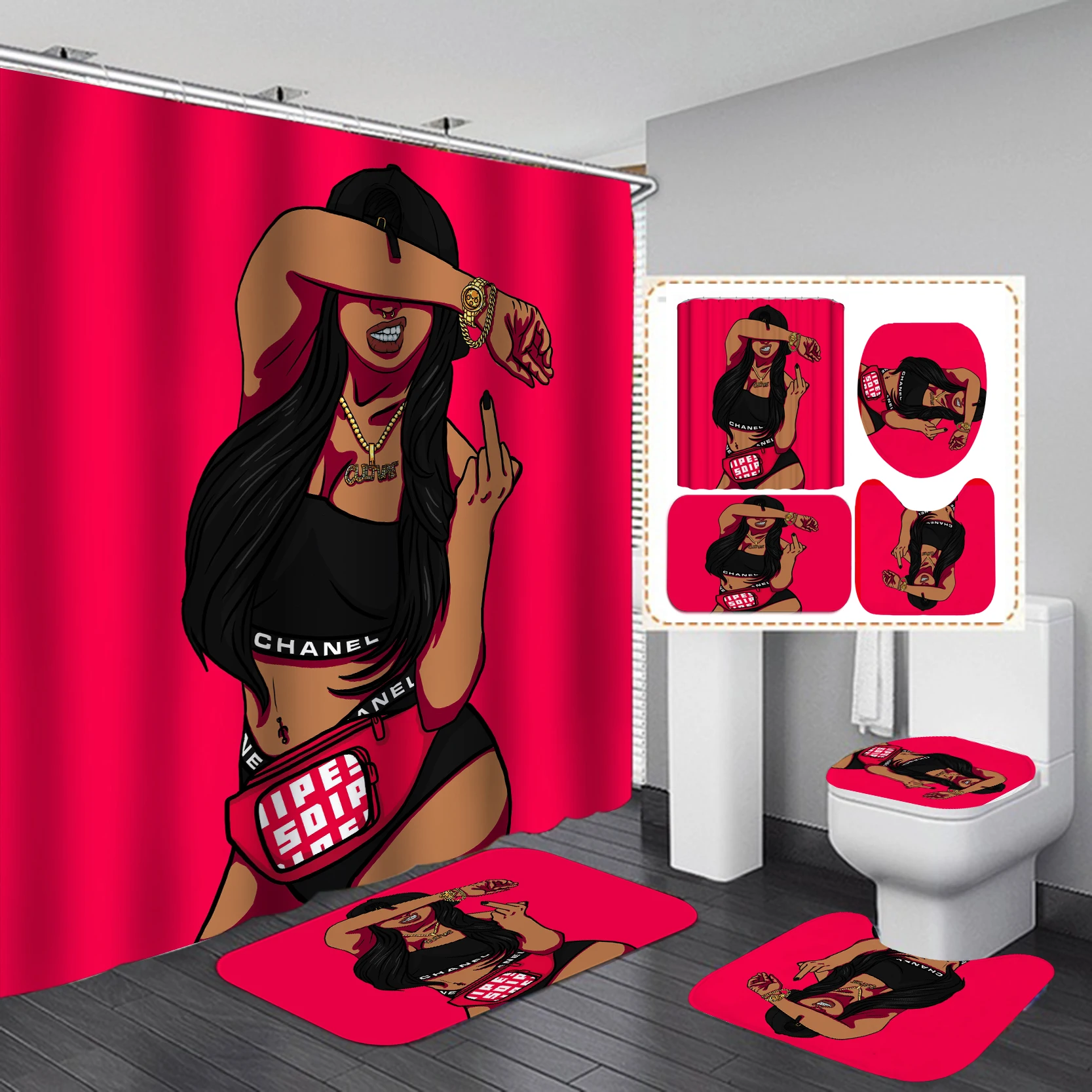 Home Goods Cool African Girl C - огляд і ціна Home Goods Bathroom Sets