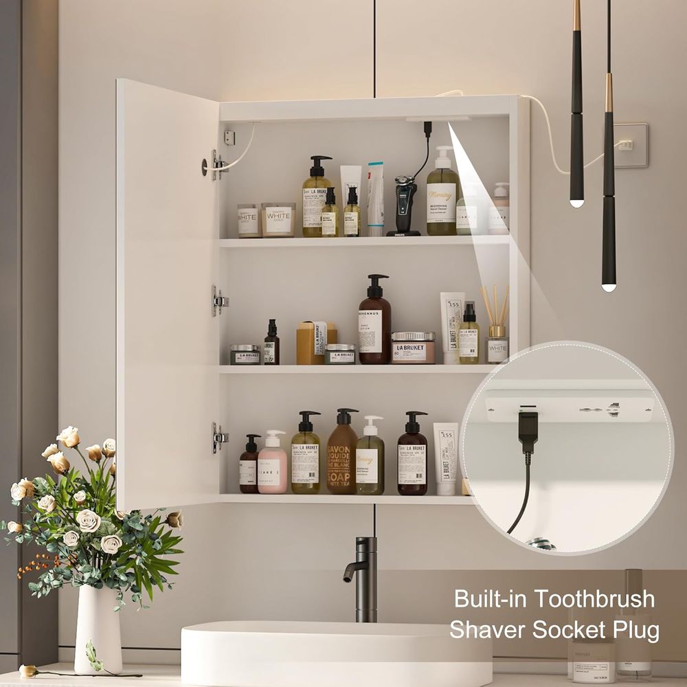 24x30 Medicine Cabinet with Li - огляд і ціна Home Outlet Bathroom Mirrors
