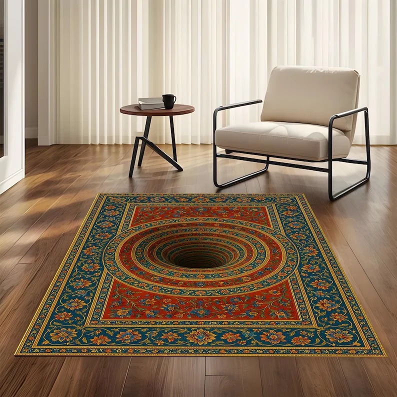 3D Illusion Area Rug with Vort - огляд і ціна Home Bathroom Design Ideas