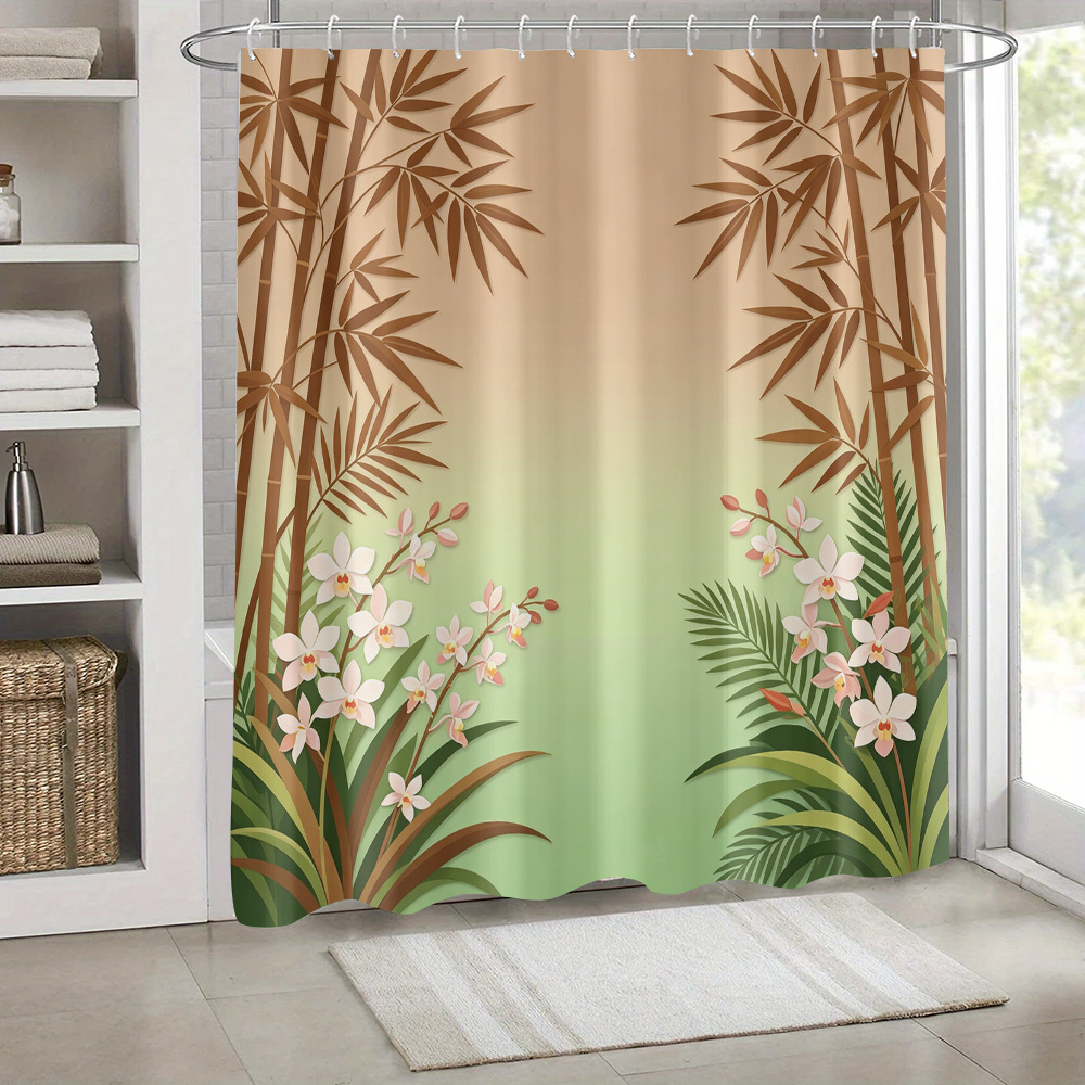 Waterproof Botanical Tropical  - огляд і ціна Home Bathroom Design Ideas