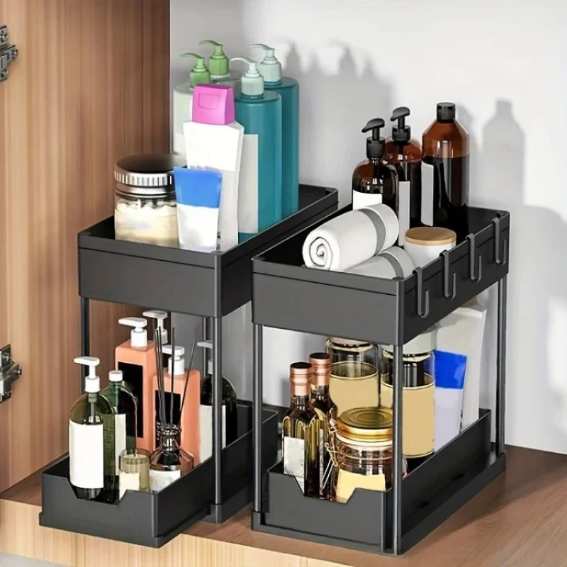 2 Tier Under Sink Sliding Orga - огляд і ціна Home Depot Bathroom Sink