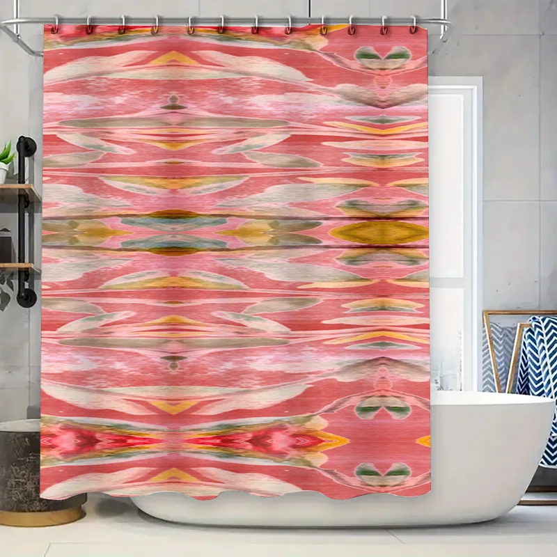 Abstract Watercolor Shower Cur - огляд і ціна Home Bathroom Design Ideas