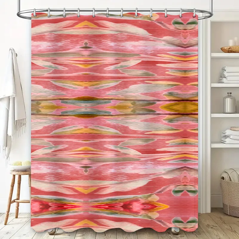 Abstract Watercolor Shower Cur - огляд і ціна Home Bathroom Design Ideas