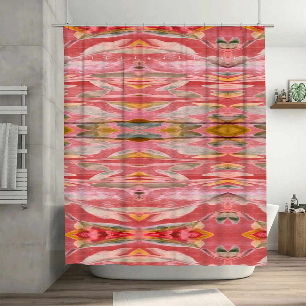 Abstract Watercolor Shower Cur - огляд і ціна Home Bathroom Design Ideas