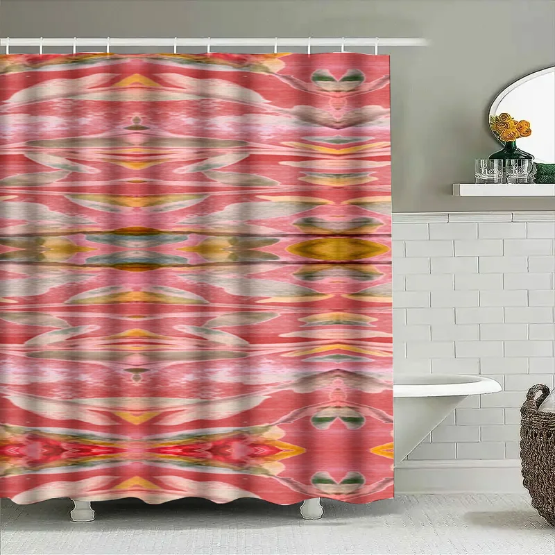 Abstract Watercolor Shower Cur - огляд і ціна Home Bathroom Design Ideas