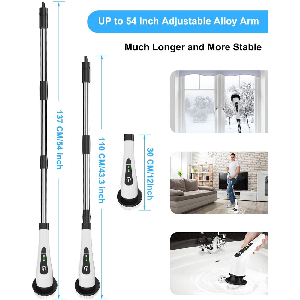 Cordless Spin Scrubber Electri - огляд і ціна Home Bathroom Cleaner