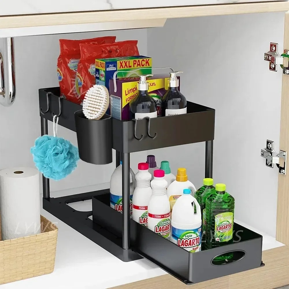 2-Tier Pull Out Under Sink Org - огляд і ціна Home Depot Bathroom Sink