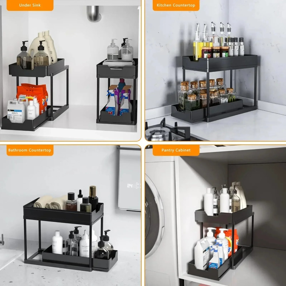2-Tier Pull Out Under Sink Org - огляд і ціна Home Depot Bathroom Sink