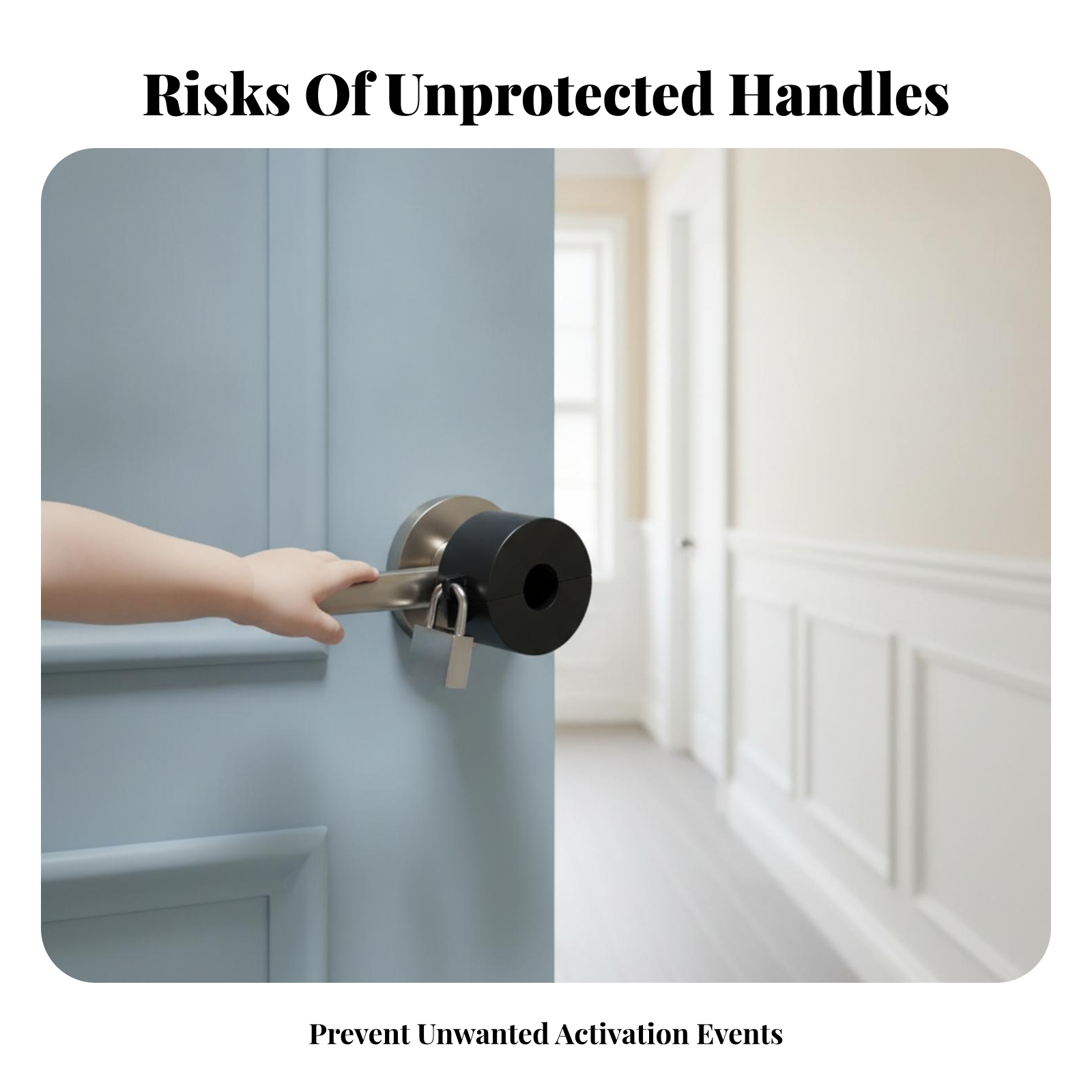 Door Knob Lockout Device Black - огляд і ціна Home Bathroom Lock