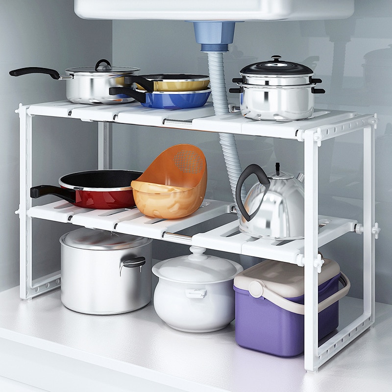Under Sink Organizer 2-Tier Ex - огляд і ціна Home Depot Bathroom Sink
