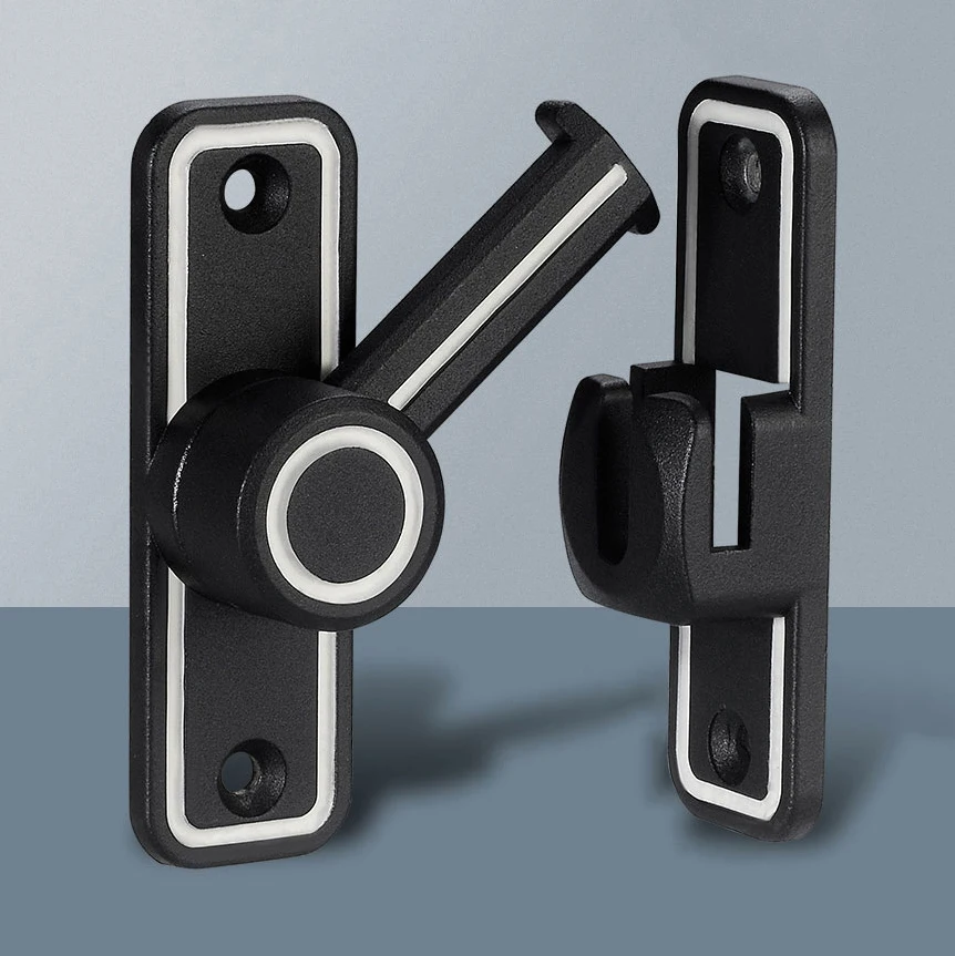 Black Luminous Barn Door Latch - огляд і ціна Home Bathroom Lock