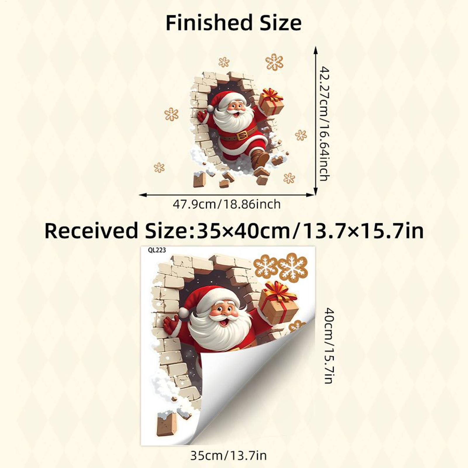 Santa Wall Stickers Santa Clau - огляд і ціна Home Bathroom Break