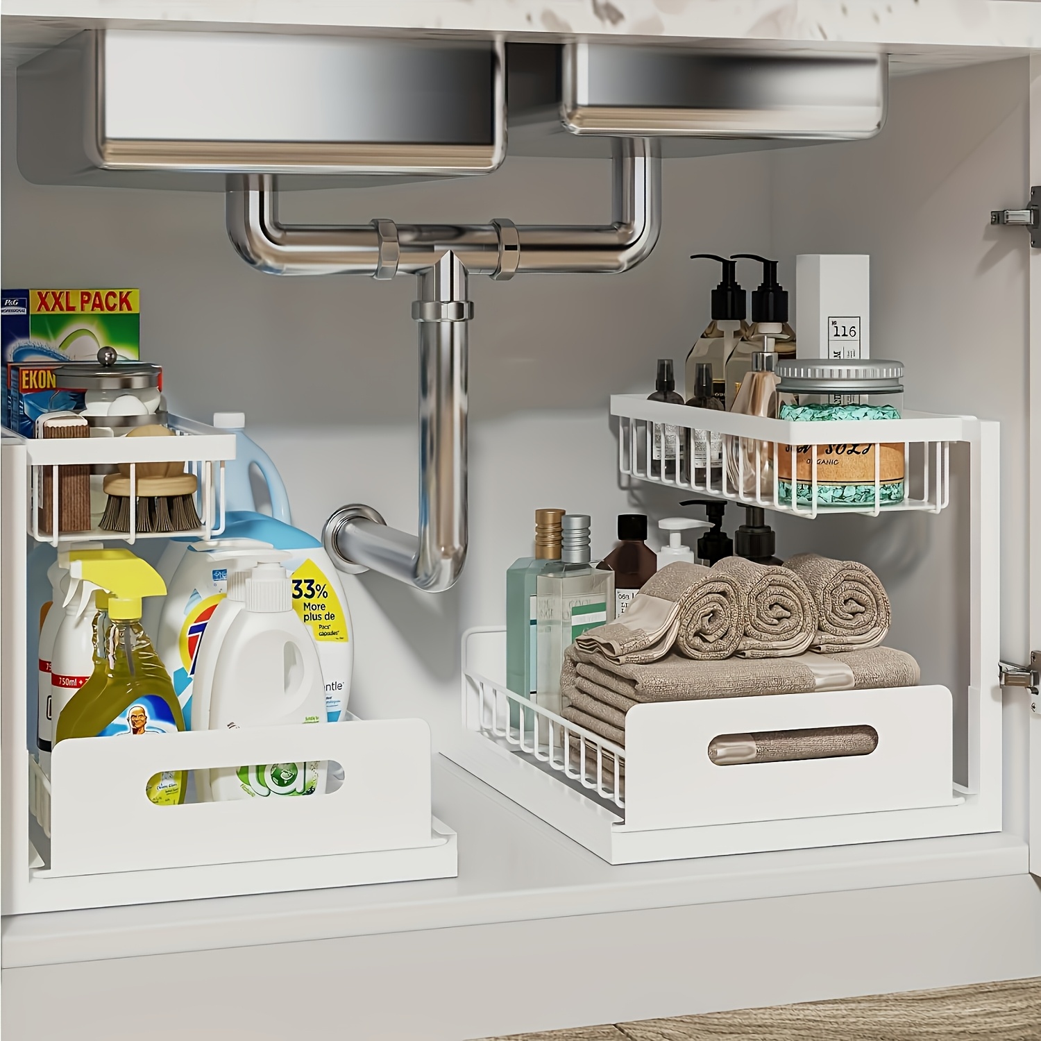 Pull-Out Under Sink Organizer, - огляд і ціна Home Depot Bathroom Sink