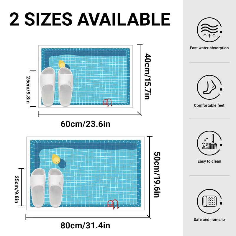 Rubber Bathroom Anti Slip Floo - огляд і ціна Jet Home Bathroom Mats
