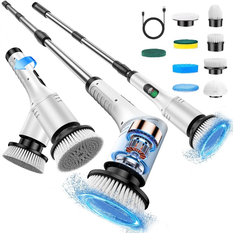 Electric Spin Scrubber 9 in 1  - огляд і ціна Home Bathroom Cleaner