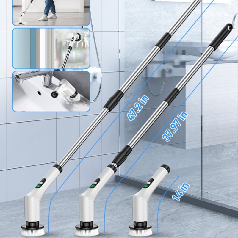 Electric Spin Scrubber 9 in 1  - огляд і ціна Home Bathroom Cleaner
