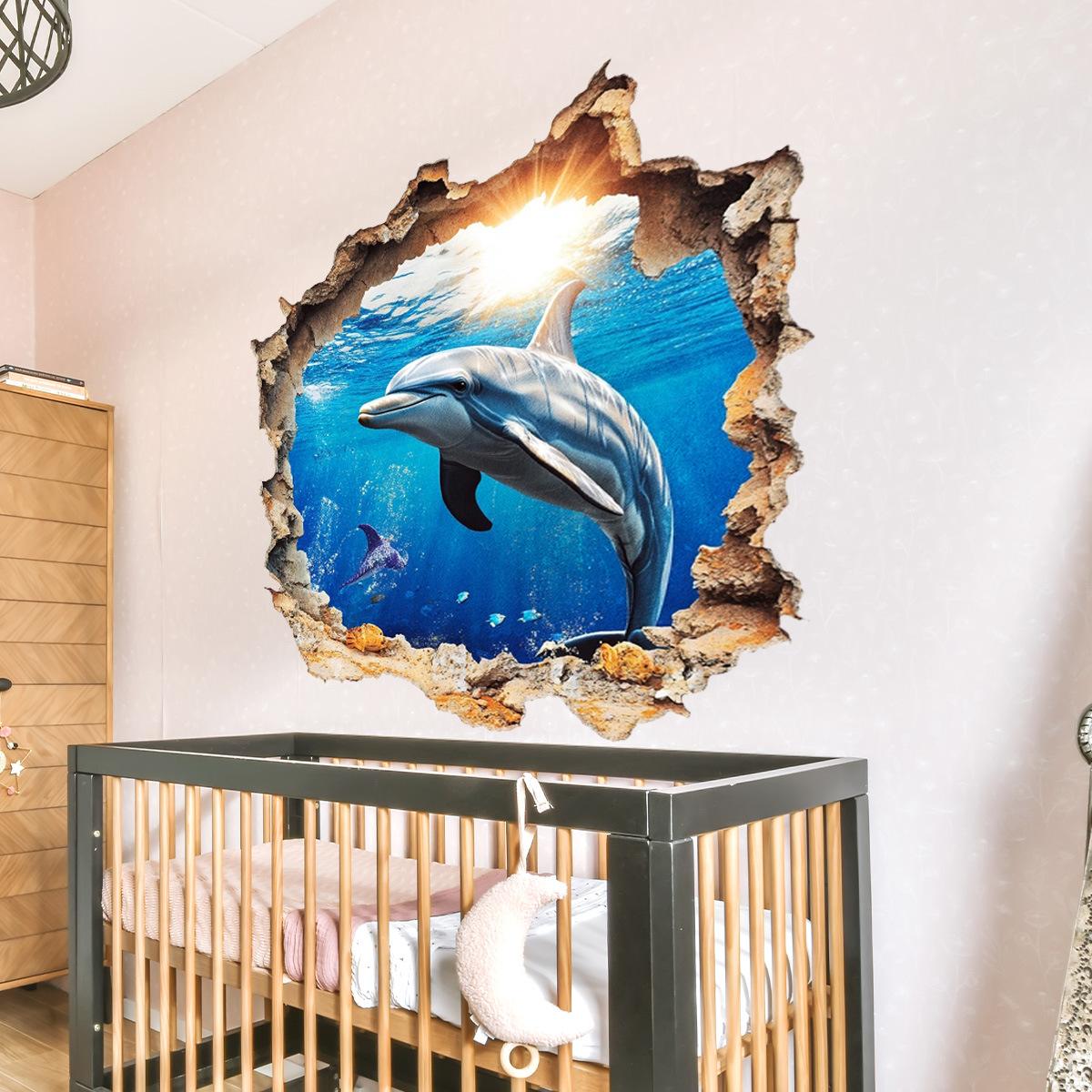 3D Underwater World Dolphin Br - огляд і ціна Home Bathroom Break