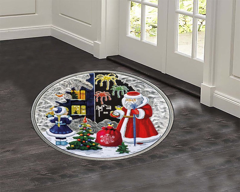 Christmas Tree Round Rug, Xmas - огляд і ціна Home Bathroom Design Ideas